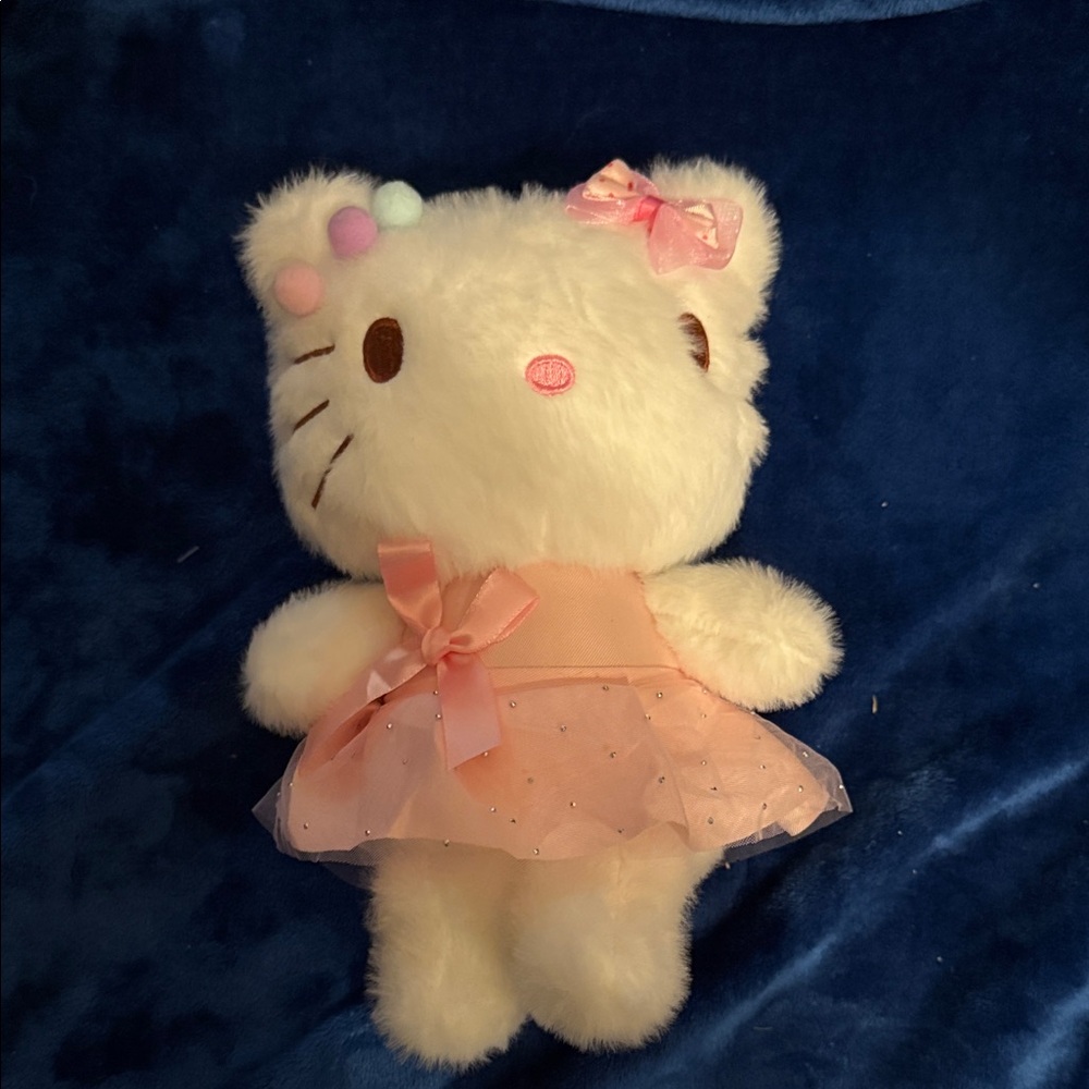 Hello Kitty White Plush with Pink Dress